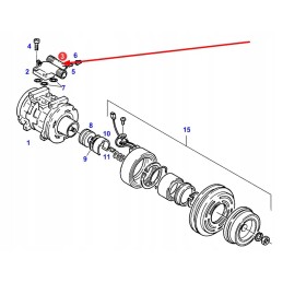F385551020020 oro kondicionavimo vamzdžio jungtis