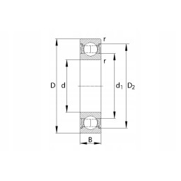 75006209zzc3 rutulinis guolis, paprastai 45 x 85 x 19 s
