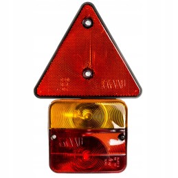 Galinių žibintų komplektas, trikampis magnetas, priekaba