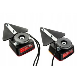 Galinių žibintų komplektas, trikampis magnetas, priekaba