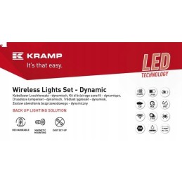 Belaidės galinės lempos su Kramp magnetu