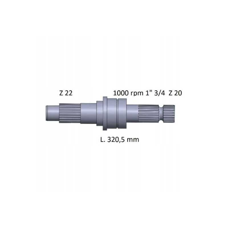 kardaninis velenas ford l320 5 1 3 4 z20 89840406