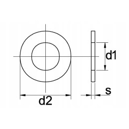 125a20 poveržlė m20x37x3 mm plieninė cinkuota din125
