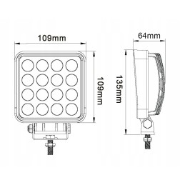 LED darbinė lempa 2880 liumenų