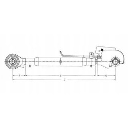 Viršutinė jungtis, sumontuota kablio kilpa, 3 kat. vpl5029