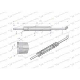 Ilgas apvalus duslintuvas 1280mm c 360 42102072iw