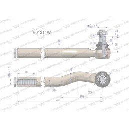 Vairo šarnyras Manitou 601214 Warynski