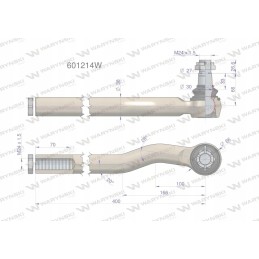 Vairo šarnyras Manitou 601214 Warynski