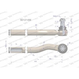 Manitou 601214 Warynski vairo jungtis