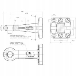 Vilkimo kilpa, prisukama kablio kilpa 100x110mm