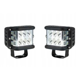 2x LED halogeninė darbinė lempa kampiniam apšvietimui