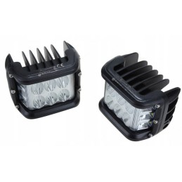 2x LED halogeninė darbinė lempa kampiniam apšvietimui