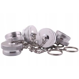 Aliuminio dangtelis, kištukas, kištukas su išoriniu sriegiu