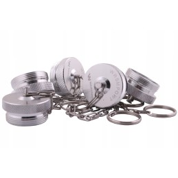 Aliuminio dangtelis, kištukas, kištukas su išoriniu sriegiu