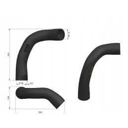 Apatinė radiatoriaus žarna l61988 john deere warynski