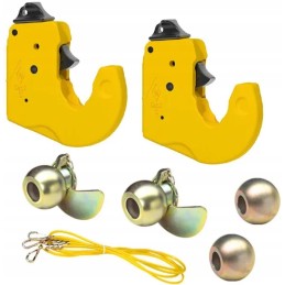 Apatinės trauklės sukabinimo kablys, komplektas uhks, tipas c1 ka