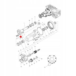 Galinis galutinis pavaros guolis mf 3016138x91 originalus