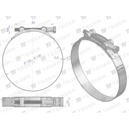 Spaustuvas gbs 122 130 spaustukas w2 plieninis
