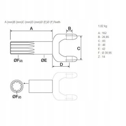 Polos trumpas new holland td fiat 9962245 cnh