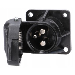 3 kontaktų vyriškas lizdas traktoriui, ekskavatoriui ir krautuvui