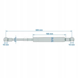 Dujinis amortizatorius 325mm 250n fendt