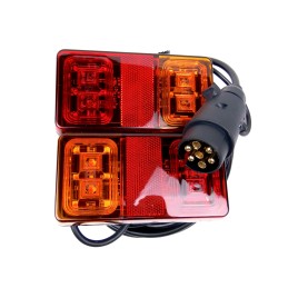 LED galinių priekabos žibintų rinkinys 7 kontaktai 7 5m