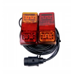 LED galinių priekabos žibintų rinkinys 7 kontaktai 7 5m