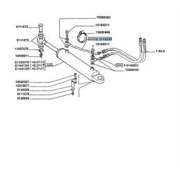 Hidraulinė žarna new holland case 5142238 cnh