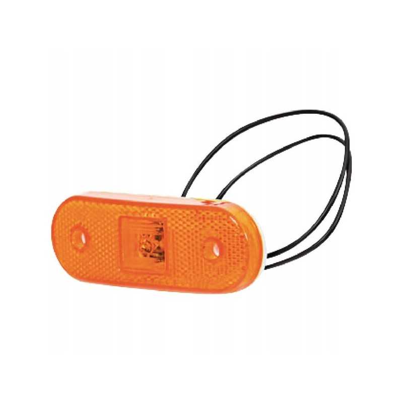 Stačiakampė LED markerinė lempa 12 24v su laidu