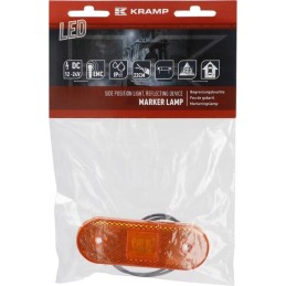 Stačiakampė LED markerinė lempa 12 24v su laidu