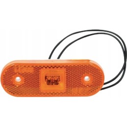 Stačiakampė LED markerinė lempa 12 24v su laidu