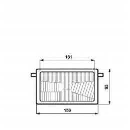 Stačiakampis, skaidrus, prisukamas atšvaitas