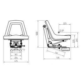 Ursus mf zetor universali sėdynė