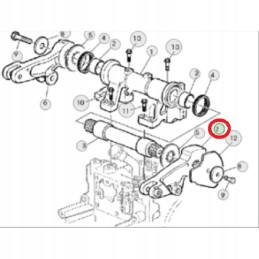 John Deere kėlimo rankena dešinė 31z r126713