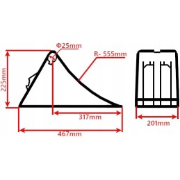 Tvirtas 201 mm TIR E53 lokhen užraktas