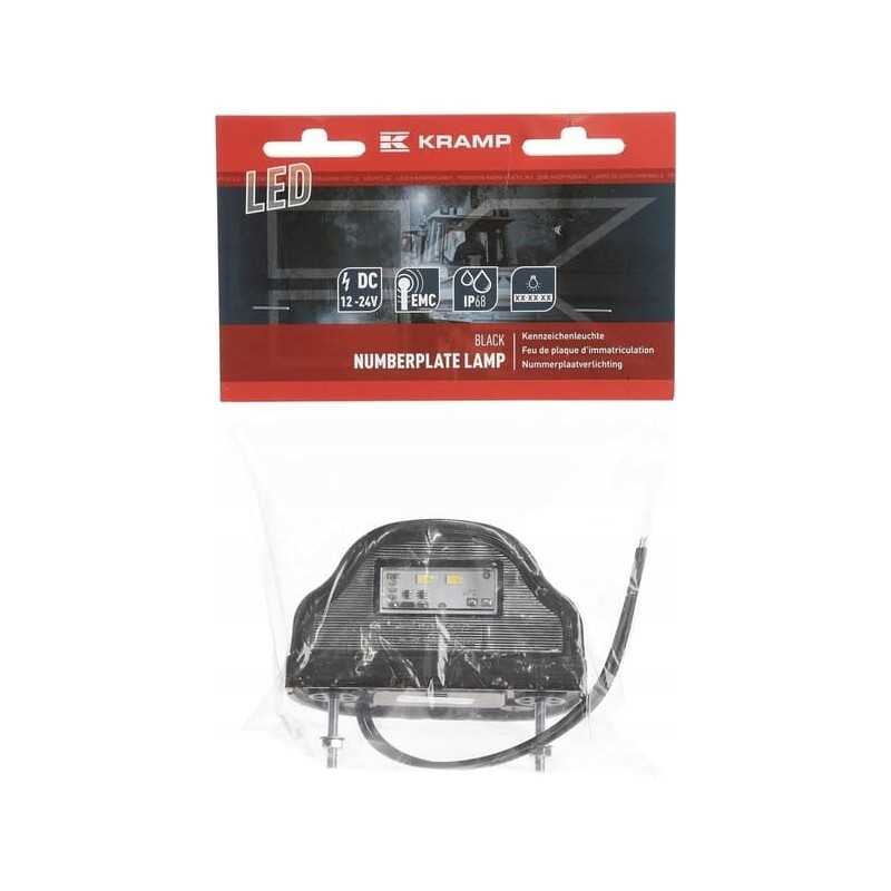 LED numerio lempa, juoda