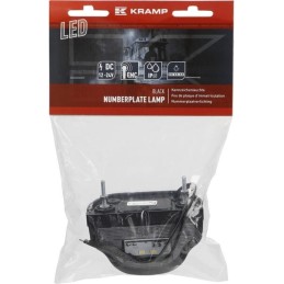 LED numerio lempa, juoda