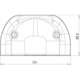 LED numerio lempa, juoda