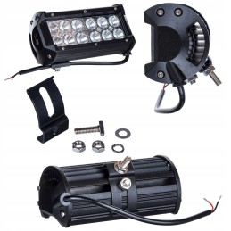 Halogeninė LED darbo lempa 36w 12v 24v 3240lm 6000k