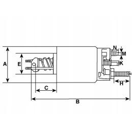 Solenoidinis ritės kontaktorius 12v 200a universalus
