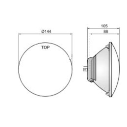 Priekinių žibintų lempa zetor 5211 7745 04304