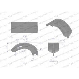 Stabdžių trinkelės 246100150220 Fendt Warynski spr