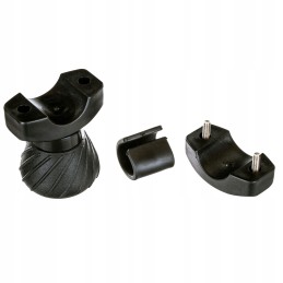 Universali vairo rankenėlė su rutuliniu guoliu, juoda