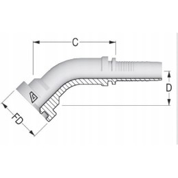 Antgalis dn20 oe41 3mm 45