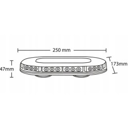 LED šviesos spindulys 90w 12 24v mag 30led la20007