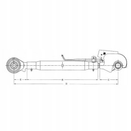 Tlc4503622kr viršutinė jungtis su tvirtinimo kabliu m 36