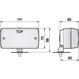 Atbulinės eigos žibintas LA1 Wesem baltas 1400680021
