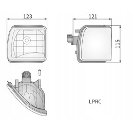 Darbinis žibintas John Deere darbinis žibintas dešinėje
