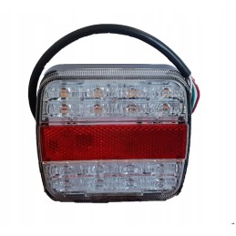 LED galinis žibintas, baltas, 4 funkcinis, 12 24v 20led