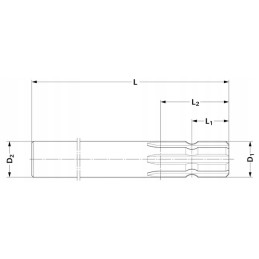 Profiliuotas volas 1 3 8 z6 vienpusis l 1000